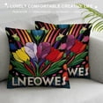 thumbnail image 3 of PHYHOO Pillow Covers Floral Decorative Throw Pillow Covers Pillow Case Home Sofa Bedroom Living Room Cushion Case Farmhouse Decorations White, 3 of 5