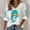 #314-White, variant on Craaazy T Shirts For Women Comfortable V-Neck Long Sleeve Dolphin Print Casual Blouse Gifts