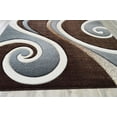 thumbnail image 6 of Planet Rugs Abstract 3D Thick Indoor Area Rug 2'2'' x 7'4'' Espresso Brown, 6 of 10