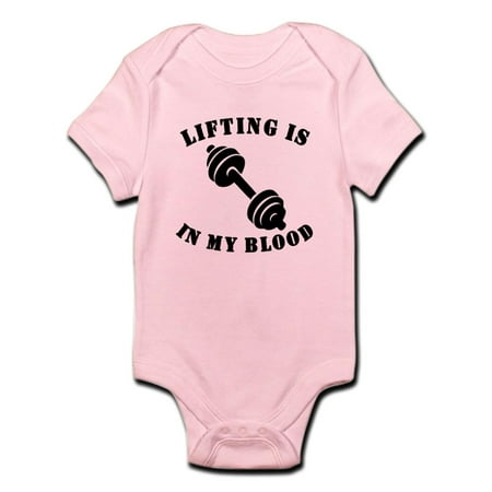 

CafePress - Lifting Is In My Blood Body Suit - Baby Light Bodysuit