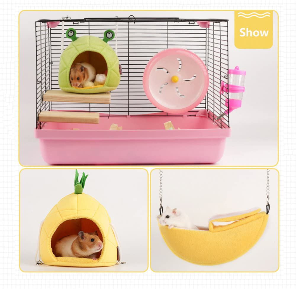 House Toys For Sugar Glider Cage Accessories Hammock 2 Pack Of Hamster Bedding 