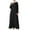 Black, variant on Lindreshi Fall Dresses for Women 2025 Homecoming Dresses Women's Fashion Turndown Collar Loose Long Sleeve Solid Ankle-Length Dress Long Dress