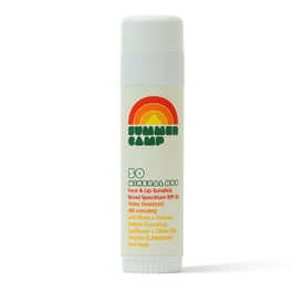 Summer Camp Water Resistant Mineral Sunscreen Stick for Face and Lips, SPF 50, 1.7 fl oz