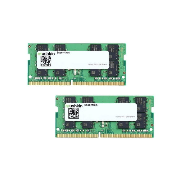 Mushkin Essentials “ Dr4 Ordinateur Portable DRAM “ 32GB (2x16GB) SODIMM Memory Kit “ 3200MHz (PC4-25600) CL-22 “ 260-pin 1.2V Notebook RAM “ Dual-Channel “ Low-Tension “ (MES4S320NF16GX2)