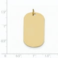 thumbnail image 3 of 14k Yellow Gold Solid Plain .013 Gauge Engraveable Dog Tag Disc Charm Pendant, 3 of 7