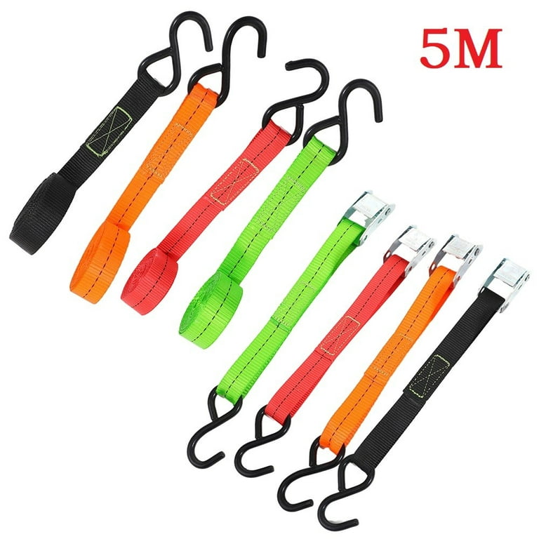 Car Cargo Strap Tension Rope Tie Down Strap Strong Ratchet Belt for Luggage