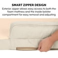 thumbnail image 2 of FurHaven Pet Products Plush & Decor Check Comfy Couch Orthopedic Pet Bed for Dogs & Cats - Wheat, Jumbo, 2 of 15