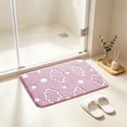 thumbnail image 6 of Zynviq Clouds Bathroom Rugs 23.6" X 15.7" Bath Rugs Polyester Absorbent Rectangular Washable Pink Small Rug for Toilet, 6 of 6