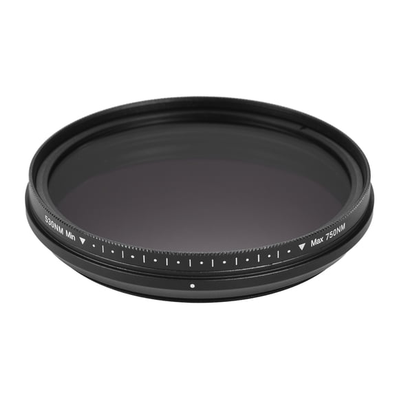 Plaque d'Objectif, Filtre d'Objectif X-ray Compatible 750nm 530nm à 750nm 67mm Filtre Infrarouge Réglable Ir Filtre 67mm Variable de 750nm Compatible avec Dsfen