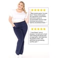 thumbnail image 5 of Stretch Is Comfort Women's Oh so Soft High Waist Bootcut Yoga Pants with Pocket| Adult Xlarge-5x, 5 of 6