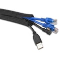 thumbnail image 1 of Funda para Cable Funda Ajustable de 2 M, Cierre Automático de Gestión de Cable Trenzado PET, Diámetro de Protección de la Cubierta del Cable 16-28 mm para Cables de TV/Computadora/Oficina-2m/6.56ft, 1 of 8