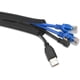 thumbnail image 1 of Funda para cable de 2 m Ormromra Ajustable Cierre automático para gestión de cables trenzados de PET, 1 of 8