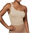 thumbnail image 3 of ZyeKqe Womens 1 Shoulder Tops Summer Sleeveless Ribbed Tank Top Casual Slim Basic Tees, 3 of 8
