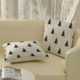 thumbnail image 4 of Christmas Pillow Covers 16x16 Christmas Tree White Black Decor Throw Pillows Case for Couch Winter Xmas Indoor Outdoor Decorative Cushion Cases for Sofa Bed Decorations Set of 2, 4 of 6