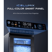 Ecozy Chillio Nugget Ice Maker Countertop with App Control, Smart Pebble Sonic Ice Machine, 44LBS/24H Soft Chewable Pellet Ice