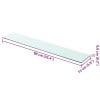 thumbnail image 3 of vidaXL Shelf Panel Glass Clear 35.4"x5.9", 3 of 4