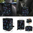 thumbnail image 4 of Renewold Bat Mushroom Spider Web 15 Pack Car Seat Cover Set with Steering Wheel Seat Belt Strap Rearview Mirror Cover Garbage Cans Air Vent Pouch Coasters Keychain Halloween Auto Decor, 4 of 7
