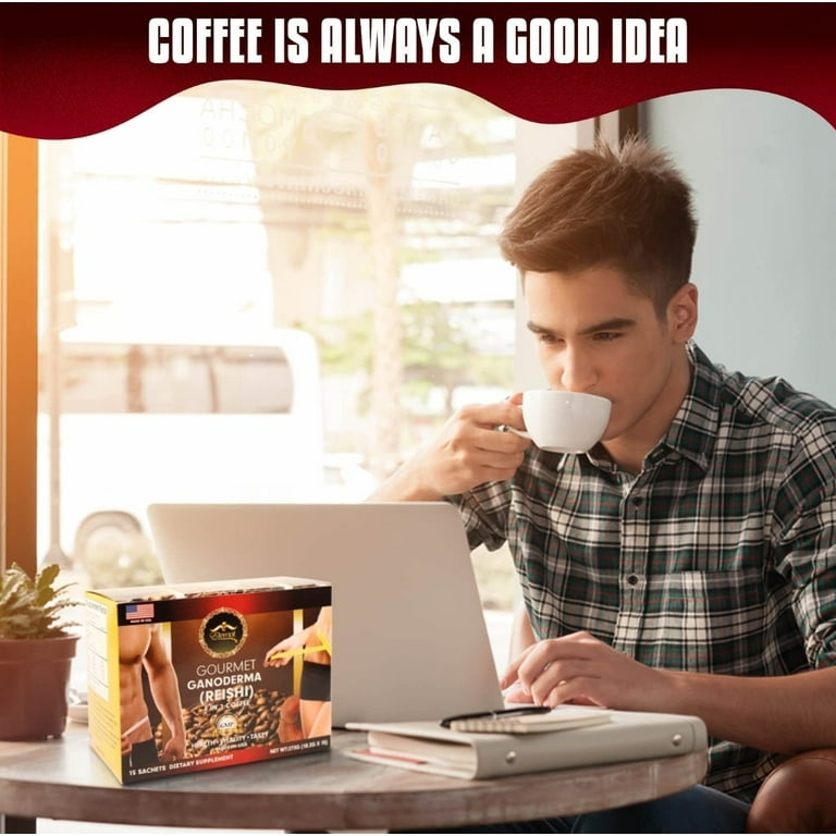 Wolfe Ganoderma サプリ4袋セット Eternal Spirit Beauty, Ganoderma Reishi 4 in 1 Coffee, Cafe Latte
