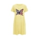 thumbnail image 5 of Camisón corto de talla grande para mujer, camisón de manga corta con estampado de pecho a la moda, camisón para mujer, 5 of 7