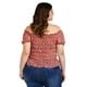 thumbnail image 3 of Blusa smock Tallas Extras Zenobia 12120 Vino floreado 42, 3 of 6