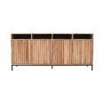 thumbnail image 2 of Jofran Ryder 70" Modern Fluted Door Solid Wood Console Storage TV Stand Cabinet, 2 of 5