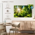 thumbnail image 5 of Elephant Stock Forest Sunshine Wall Art - Horizontal Canvas Wall Art - Living Room Wall Decor - Wellness Canvas - Black And Blue Decor - 48" x 32", 5 of 8