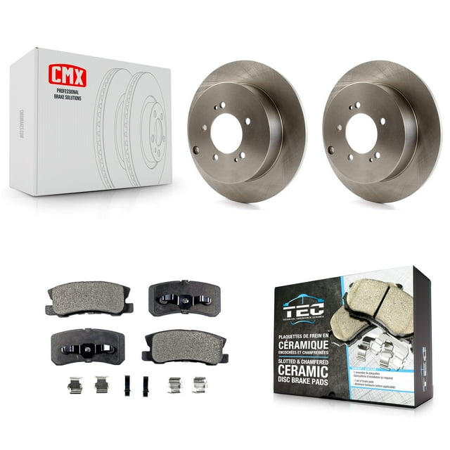 Transit Auto Rear Disc Brake Rotors and Ceramic Pads Kit for Car Mitsubishi Lancer Outlander K8T-101994