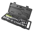 thumbnail image 2 of 40-Piece Carbon Steel Mechanics Tool Set - Premium Home & Auto Repair Socket Kit with Storage Case, Includes Sockets, Handles, Conversion Heads & Extensions, Durable & Corrosion-Resistant, Ideal for, 2 of 6