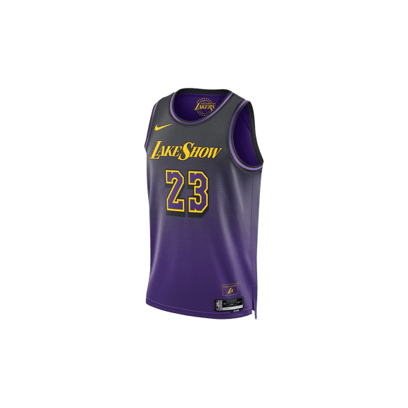 NIKE MENS NBA LEBRON JAMES LOS ANGELES LAKERS 2024/25 CITY EDITION SWINGMAN JERSEY "Field Purple" FQ4346 504 FQ4346 504 from Stadium Goods