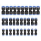thumbnail image 1 of Conexión De Línea De Aire, 30 Piezas Conectores De Empuje Rectos De Liberación Rápida Accesorios De Línea De Aire Para Tubo 1/4 5/16 3/8, 1 of 8