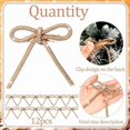thumbnail image 2 of Golden Glitter Christmas Bow with Metal Clip, 2 of 6