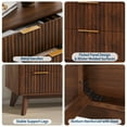 thumbnail image 6 of BouPower Fluted 9 Drawer Dresser for Bedroom,54" Wide Modern Chest of Drawers with Faux Marble Top,Wood Dresser TV Stand & Storage Organizer for Bedroom,Hallway, 6 of 7