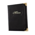 thumbnail image 4 of GUOOL Menus Cover for Service Guide Book Refillable Menu Organizer Price List Book Black, 4 of 9