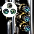 thumbnail image 2 of KAKOWELY 3PCS Finger Button with Abalone Shell Inlay Replacement Trumpet Part,0.51"X0.51"X0.08", 2 of 4