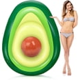 thumbnail image 1 of Giant Inflatable Avocado Buoy, Inflatable Swimming Pool Buoy with Fun Ball, Beach Float Party Toys for Kids Adults - 63×48×10 Inch, 1 of 5