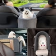 thumbnail image 4 of Asiento de coche para perros Cathpetic, consola grande para camiones, color gris, 4 of 9