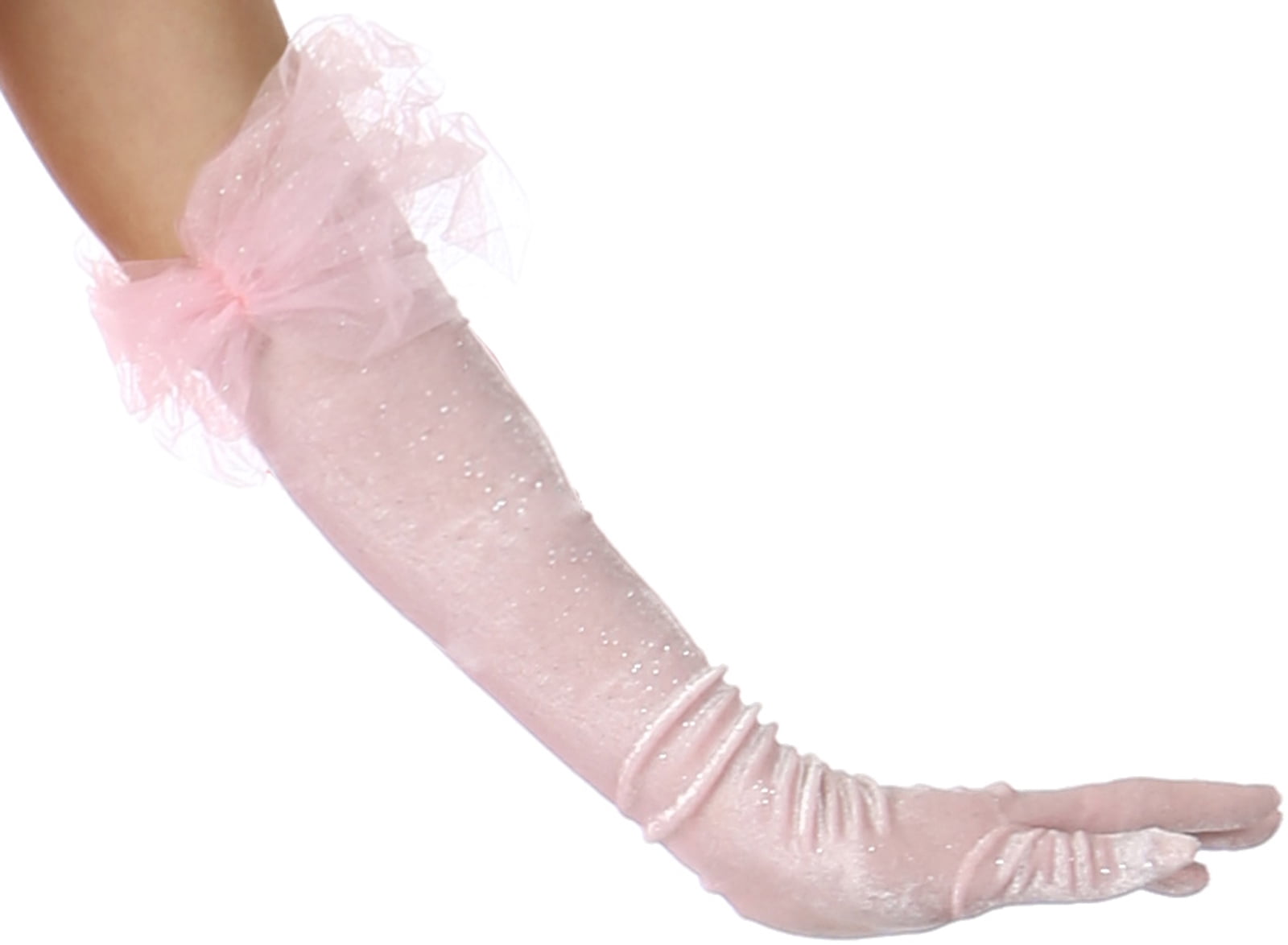 Pink Princess Gloves Child Halloween Costume Accessory