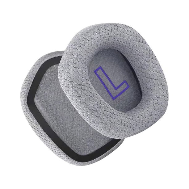 Methold Almohadillas para los oídos Cojín Protección auditiva Gaming Leather On-ear Mesh Gamer Cover Accesorios Reemplazo para G733 Videojuegos y accesorios Gris Almohadillas