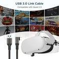 thumbnail image 6 of Compatible for Oculus Quest 2 Link Cable 16FT, VR Headset Cable for Oculus Quest 2 / Quest 1, USB 3.0 to TYEE C High Speed Data Transfer Charging Cord for Gaming PC & USB C Chargers, 6 of 6
