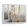 thumbnail image 2 of Designart "Neutral Toned Birch Grace" Tree Birch Floater Framed Wall Art Living Room, 2 of 5