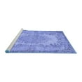thumbnail image 2 of Ahgly Company Machine Washable Indoor Rectangle Persian Blue Traditional Area Rugs, 2' x 5', 2 of 4