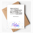 thumbnail image 1 of Quote About Friendship By Helen Keller Welcome Back Greeting Cards Envelopes Blank, 1 of 3