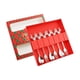 thumbnail image 5 of Juego de 6 cucharas y tenedores navideños, cubiertos, tenedores y cucharas de postre, cuchara de té, Navidad caja roja plateada, 5 of 9