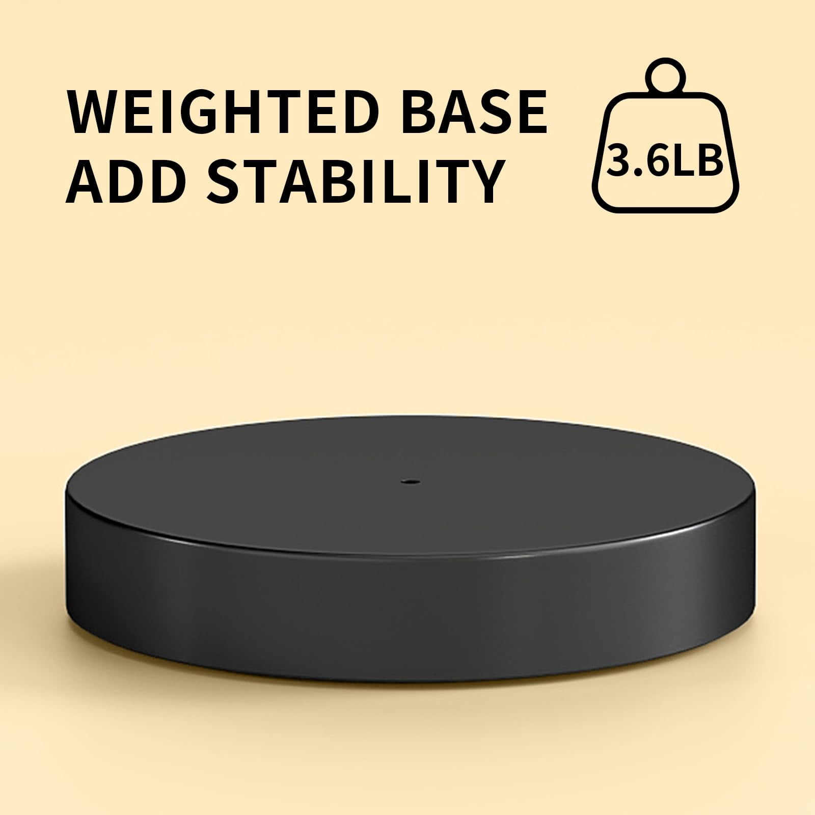 Paper Towel Holder Countertop  Black With Weighted Base Non Slip Standing Roll For Kitchen Bathroom Stainles Steel (matte Black)