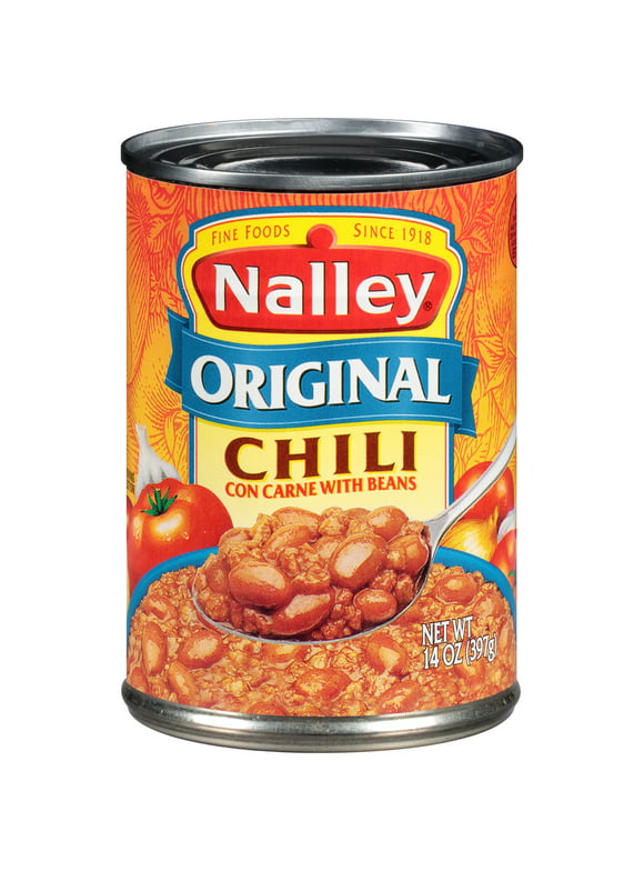 Nalley Original Chili Con Carne with Beans Can, 14 oz