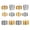 As Shown, variant on Entireivity 12Pcs Sewing Thimbles Finger Protector DIY Sewing Tools Fingertip Thimbles
