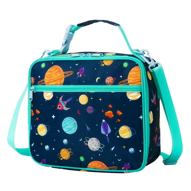 2DXuixsh Sac à Lunch d'École Souple pour Enfants Garçons Filles Réutilisable Mignon Sac à Lunch Seau Enfants Peut Porter en Bandoulière Collations Fruits Frais Sac Bento Grande Capacité Sac à Lunch F