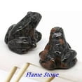 thumbnail image 3 of K-KED Natural Flame Stone Quartz Crystal Lucky Frog Carved Mini Froggy Statue Healing, 3 of 9