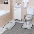 thumbnail image 6 of Pastel Painting Serene Dove Bathroom Accessory Curtain Sets Bath Curtain Anti-Slip Mats and Toilet Pad 66x72in, 6 of 8