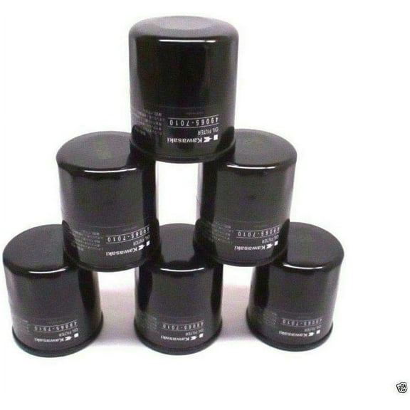 6 Pack Genuine Kawasaki 49065-7010 Oil Filter 25 Micron OEM